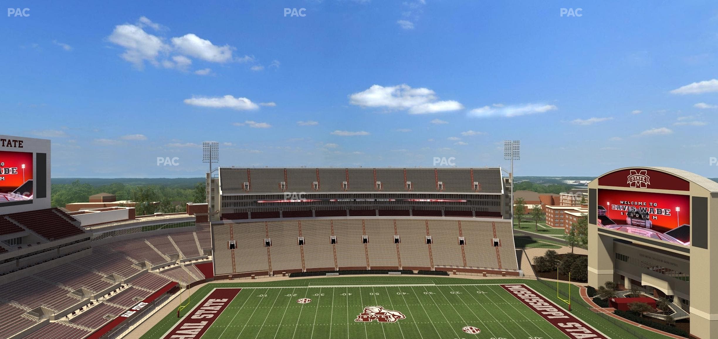 Davis Wade Stadium at Scott Field - Section 308 Seat View