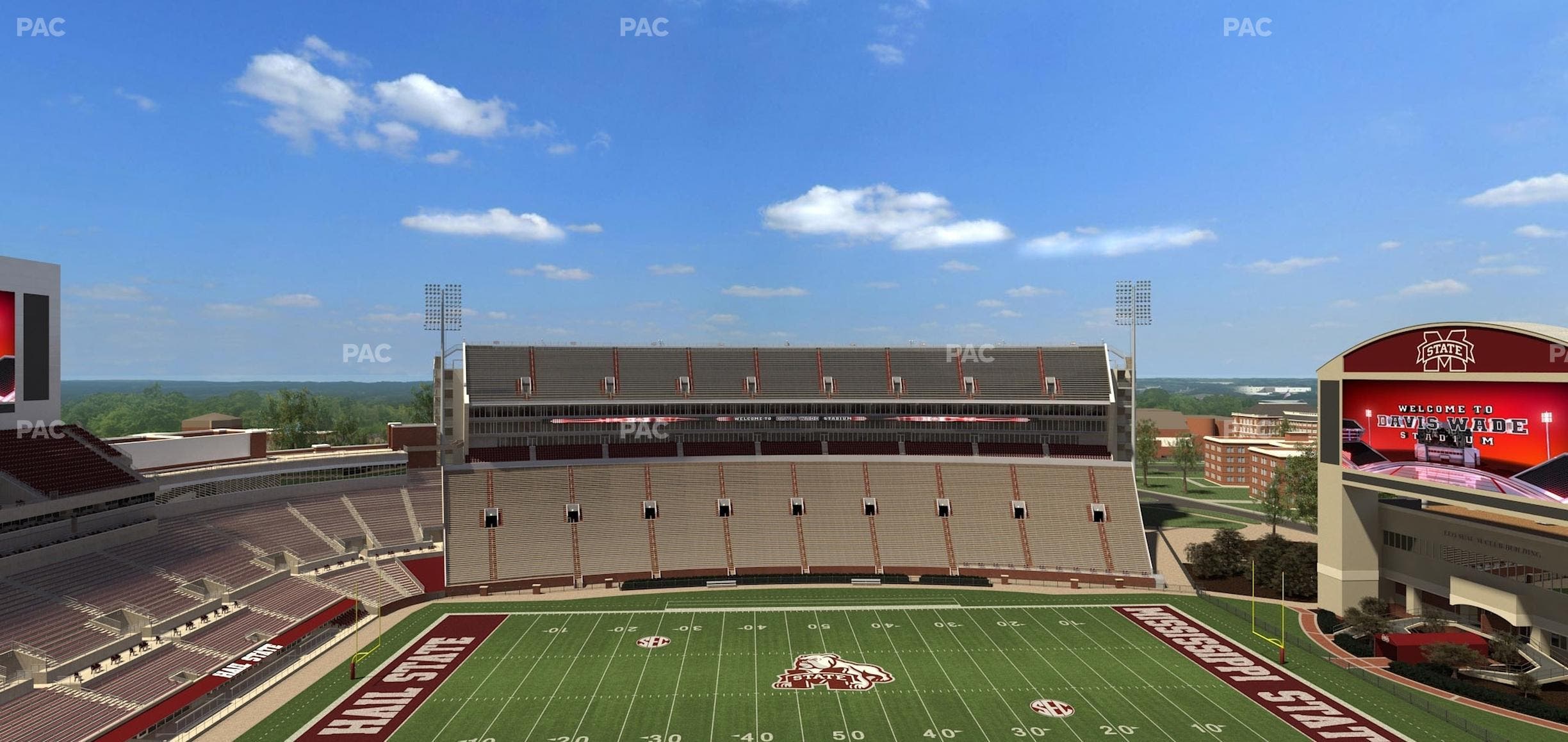 Davis Wade Stadium at Scott Field - Section 308 Seat View