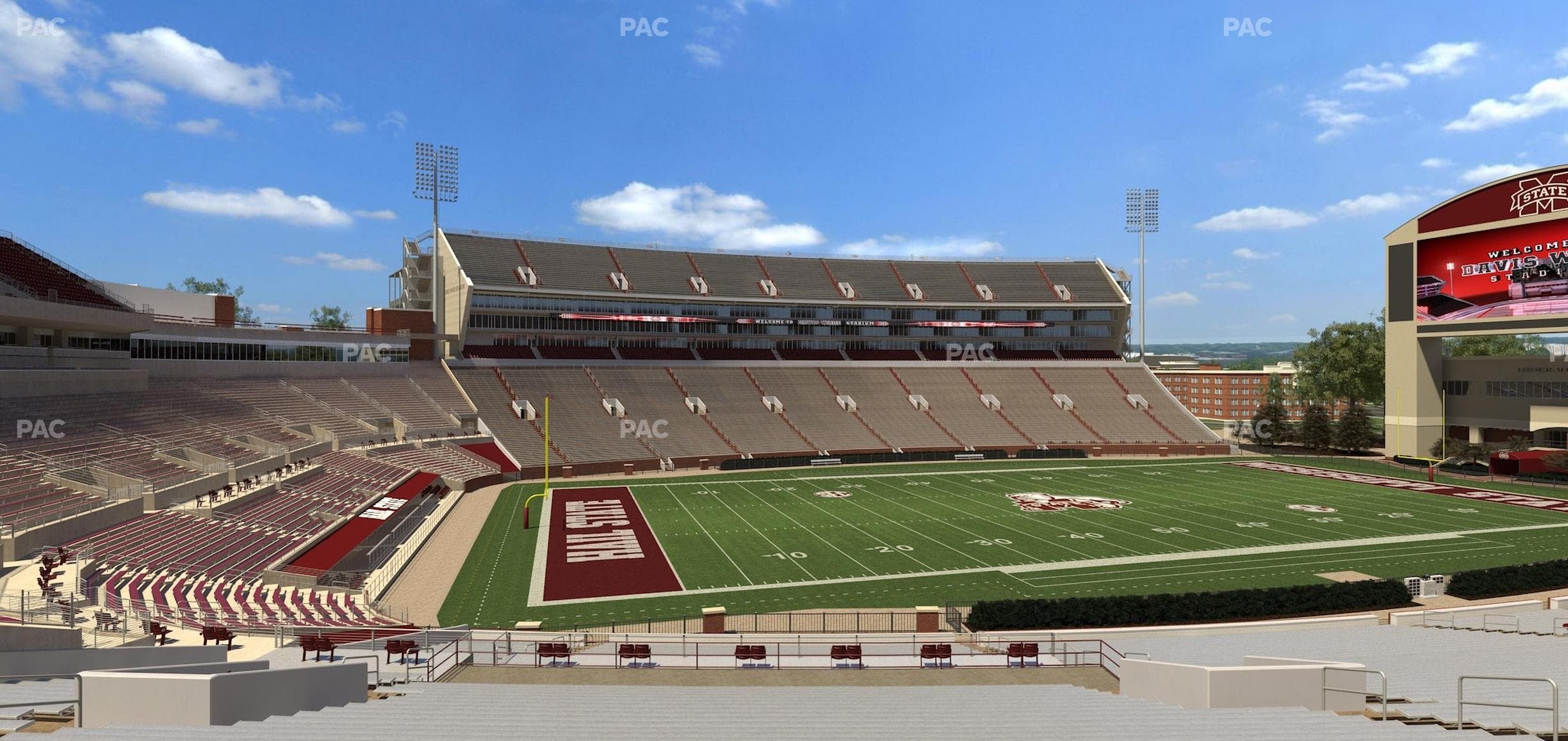 Davis Wade Stadium at Scott Field - Section 6 Seat View