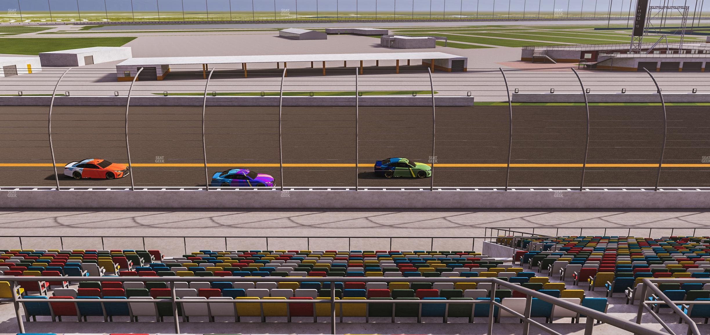 Daytona International Speedway - Section Back 117 Seat View