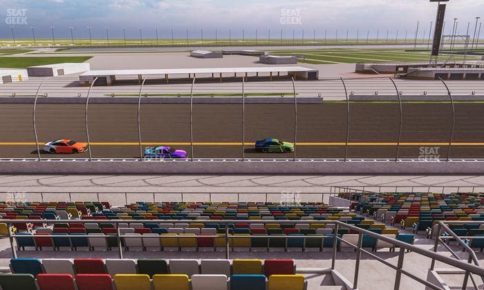Daytona International Speedway - Section Back 117 Seat View