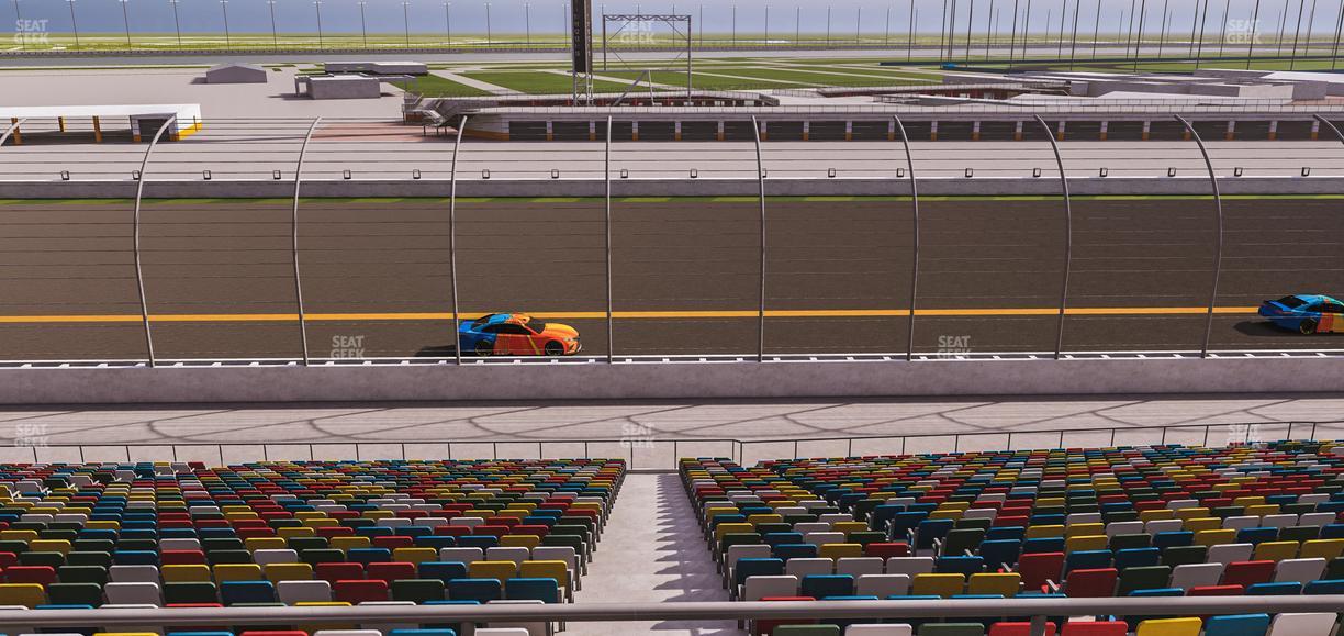 Daytona International Speedway - Section Back 124 Seat View