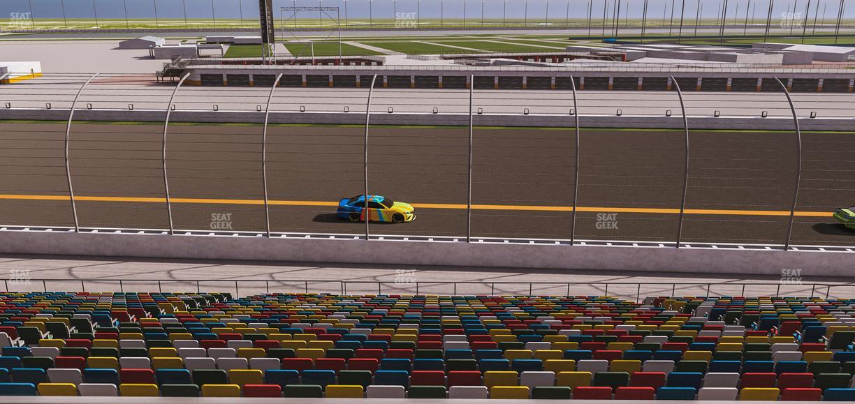 Daytona International Speedway - Section Back 127 Seat View