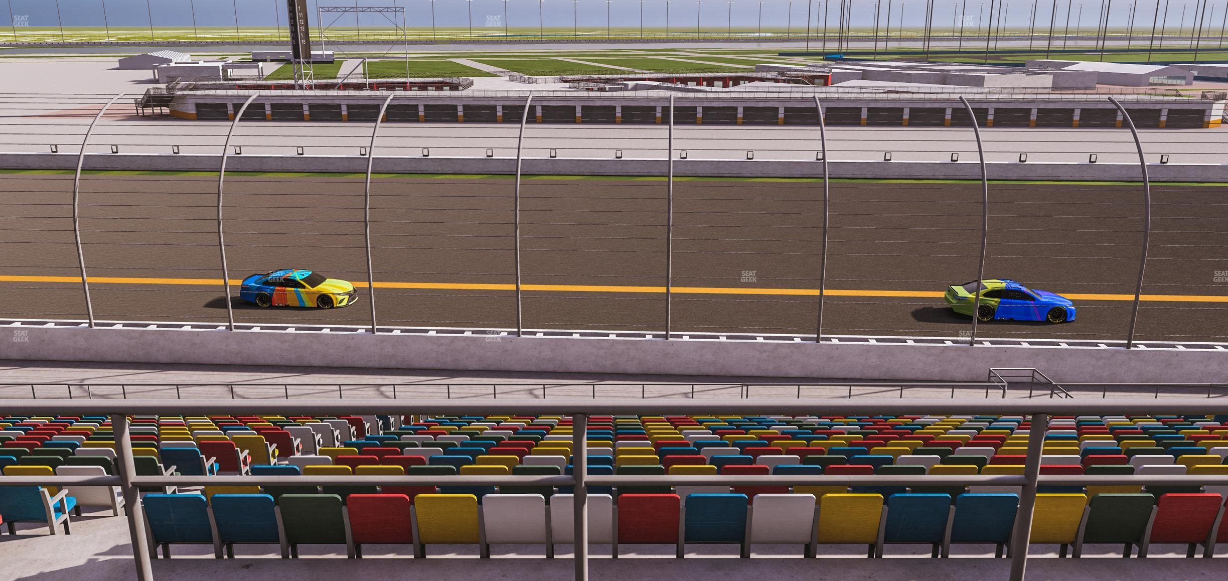 Daytona International Speedway - Section Back 128 Seat View