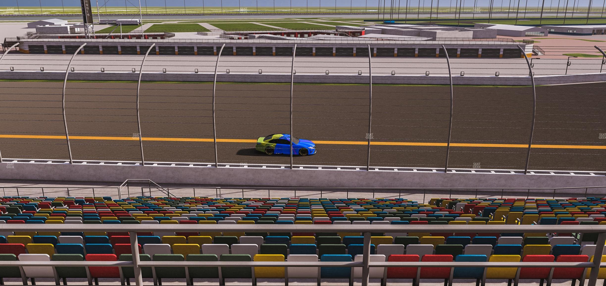 Daytona International Speedway - Section Back 129 Seat View