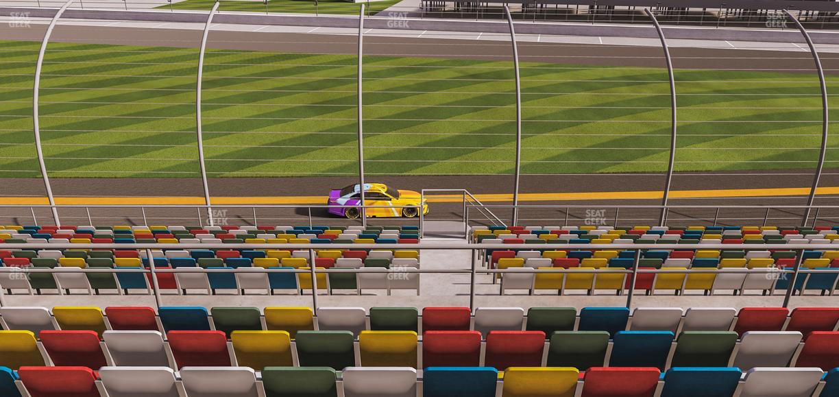 Daytona International Speedway - Section Back 154 Seat View