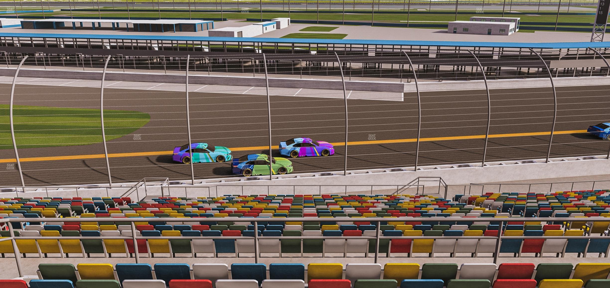 Daytona International Speedway - Section Back 161 Seat View