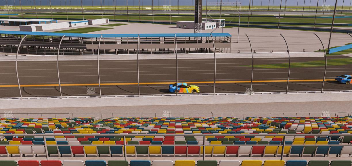 Daytona International Speedway - Section Back 166 Seat View