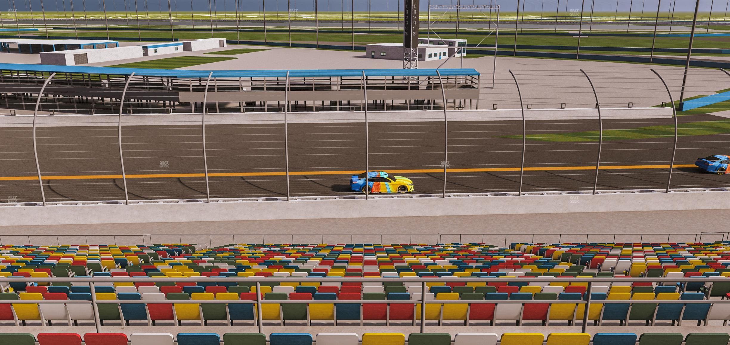 Daytona International Speedway - Section Back 166 Seat View