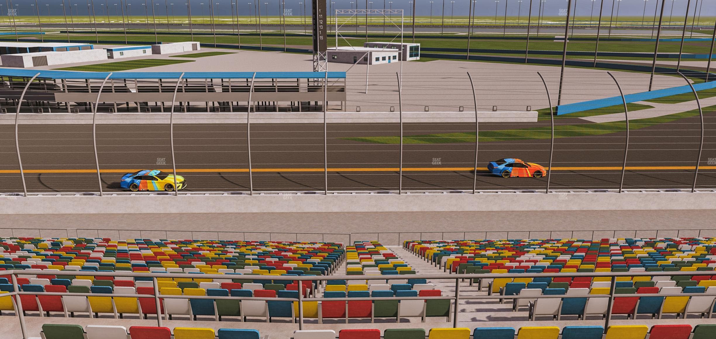 Daytona International Speedway - Section Back 167 Seat View