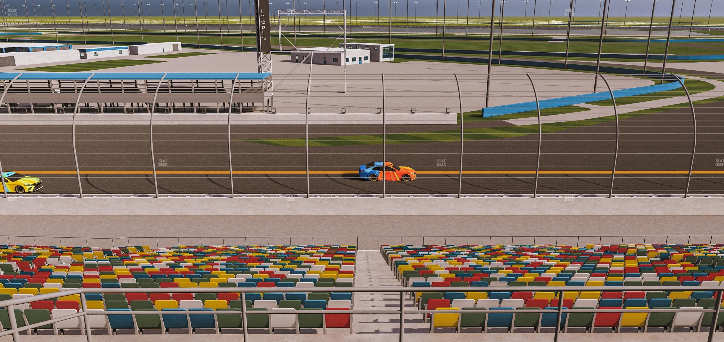 Daytona International Speedway - Section Back 168 Seat View