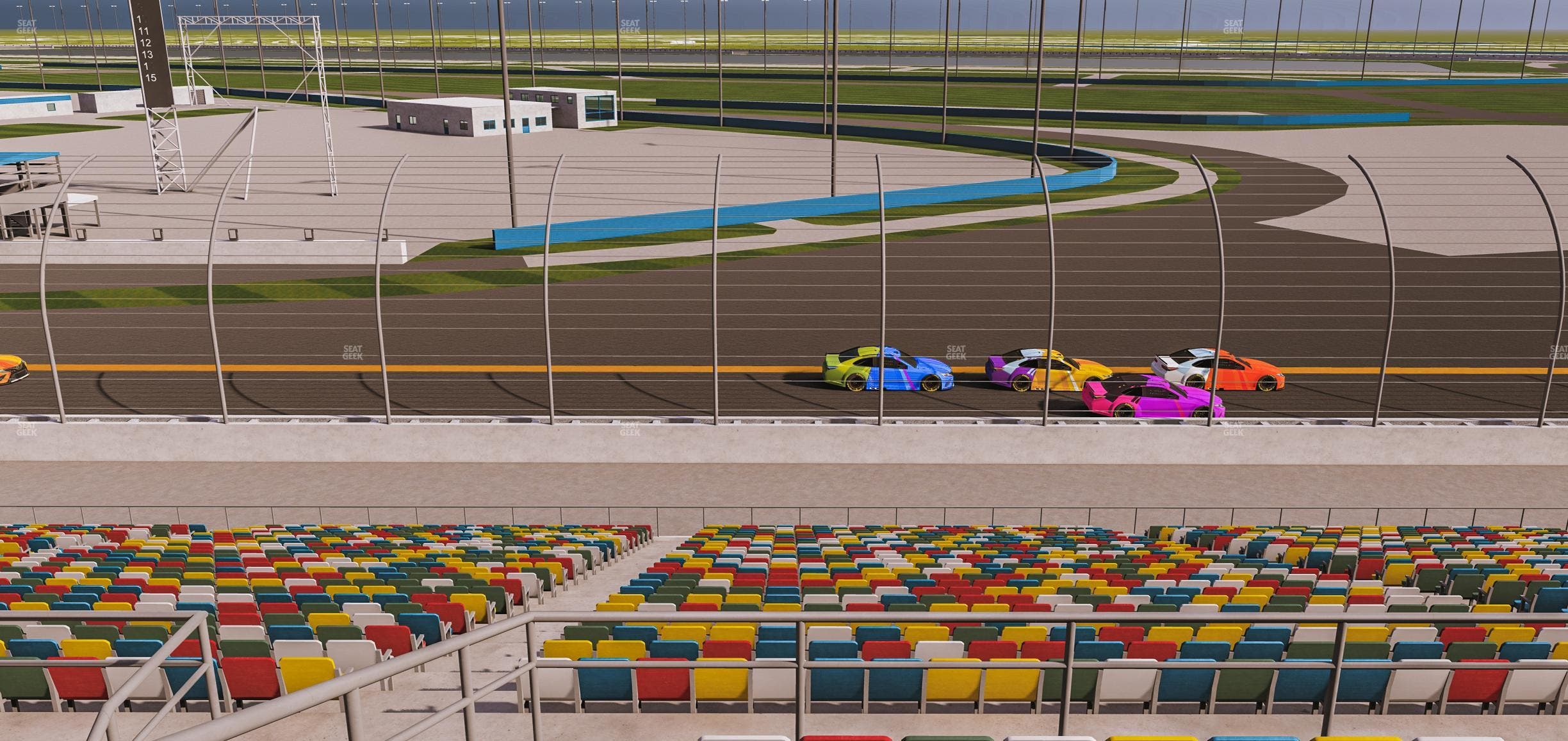 Daytona International Speedway - Section Back 172 Seat View