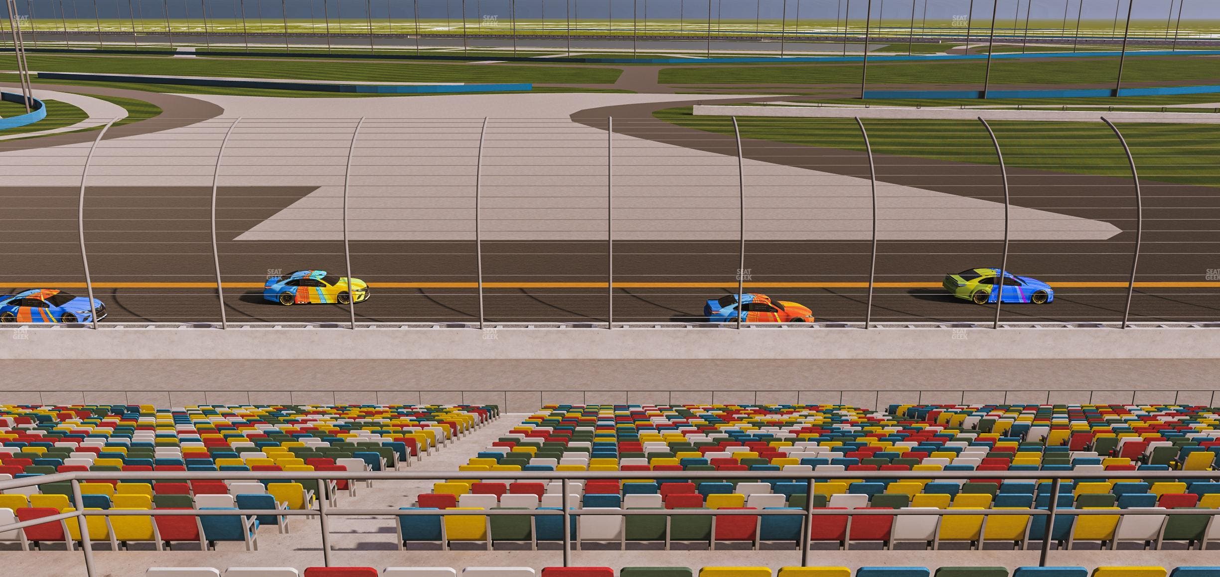 Daytona International Speedway - Section Back 182 Seat View