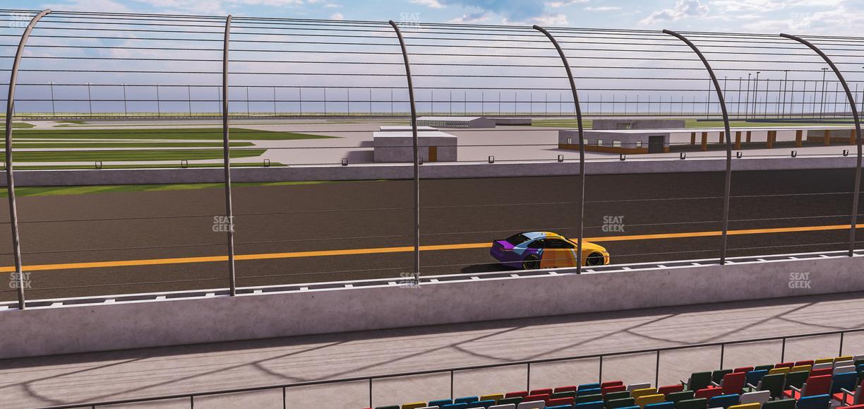 Daytona International Speedway - Section Front 108 Seat View