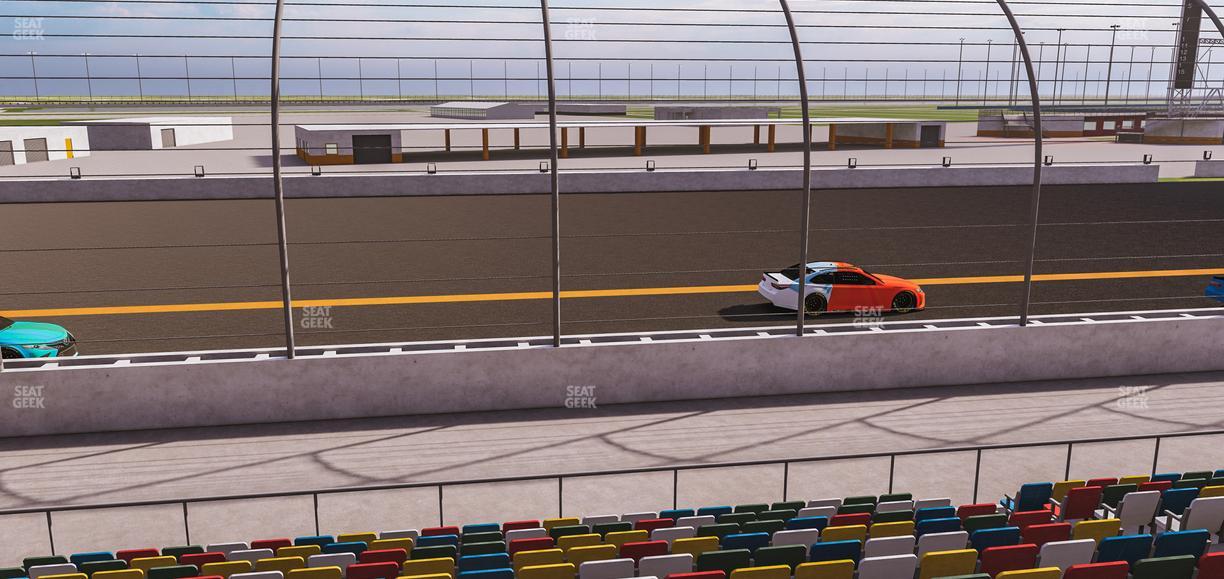 Daytona International Speedway - Section Front 114 Seat View