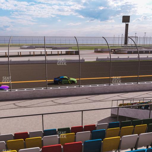 Daytona International Speedway - Section Front 117 Seat View