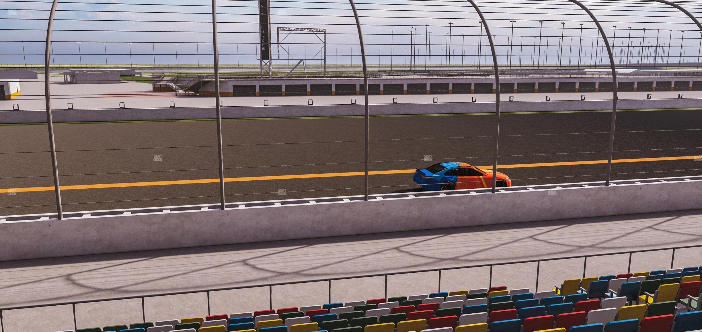 Daytona International Speedway - Section Front 123 Seat View