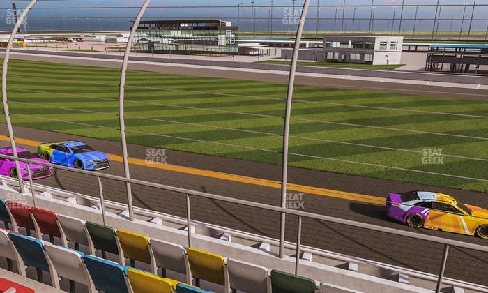 Daytona International Speedway - Section Front 154 Seat View
