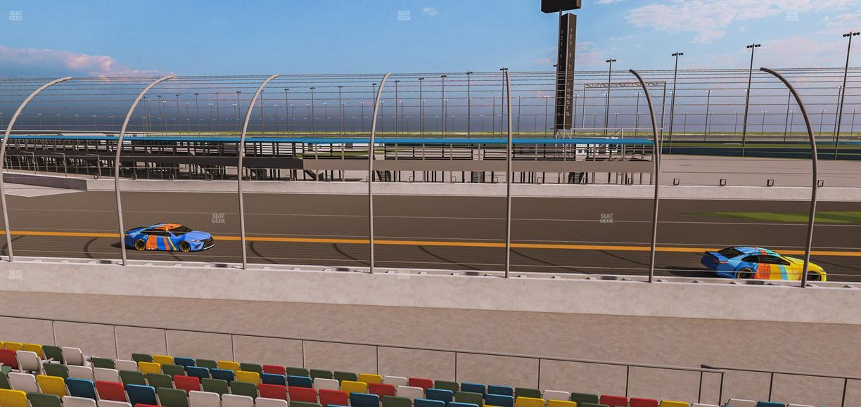 Daytona International Speedway - Section Front 166 Seat View