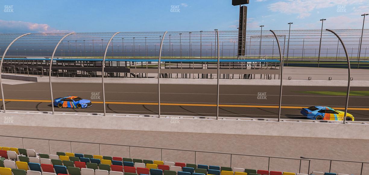 Daytona International Speedway - Section Front 166 Seat View