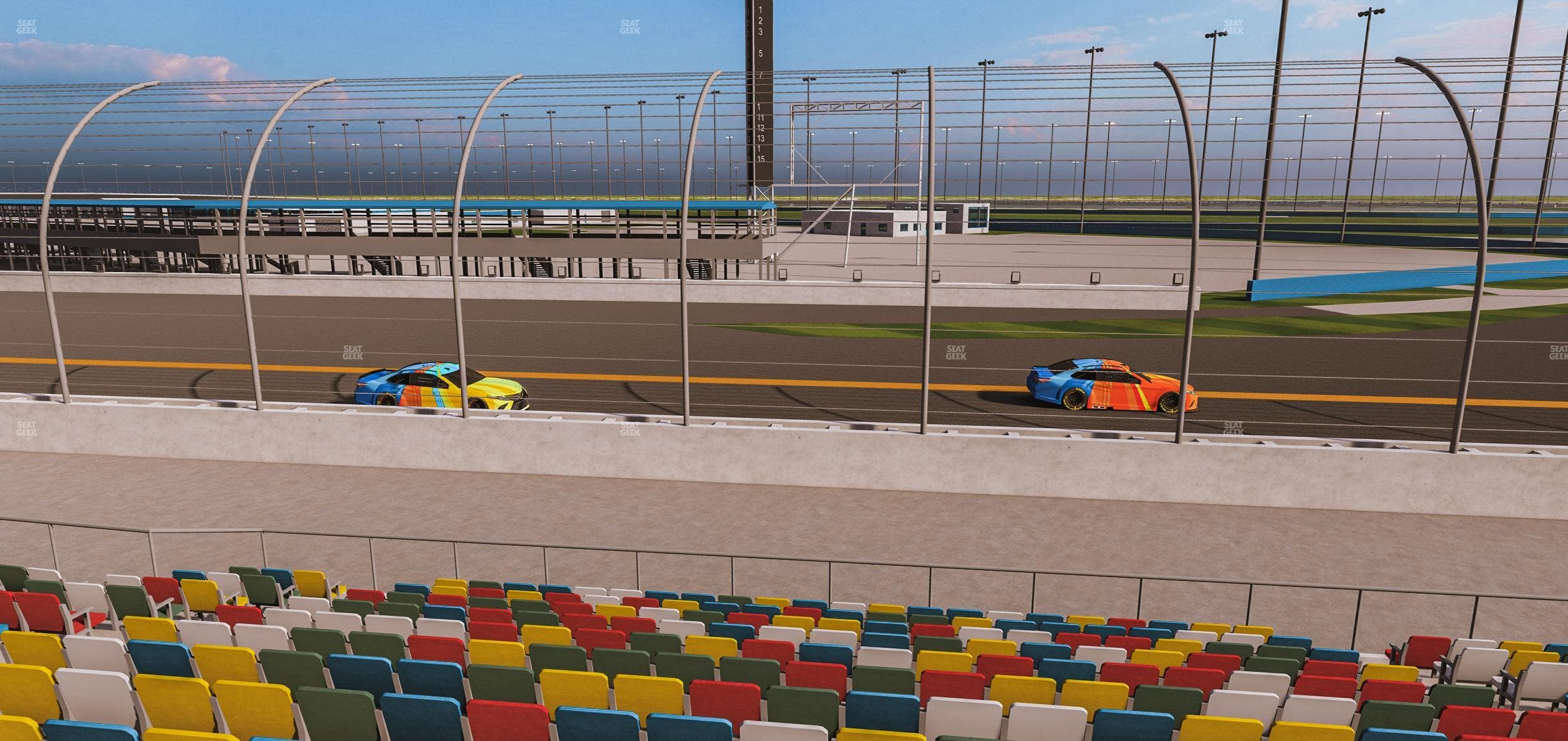 Daytona International Speedway - Section Front 168 Seat View