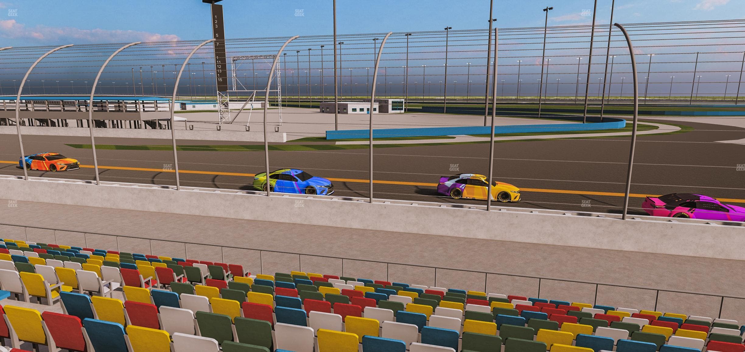 Daytona International Speedway - Section Front 172 Seat View