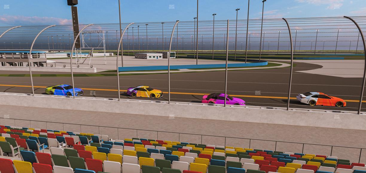 Daytona International Speedway - Section Front 173 Seat View