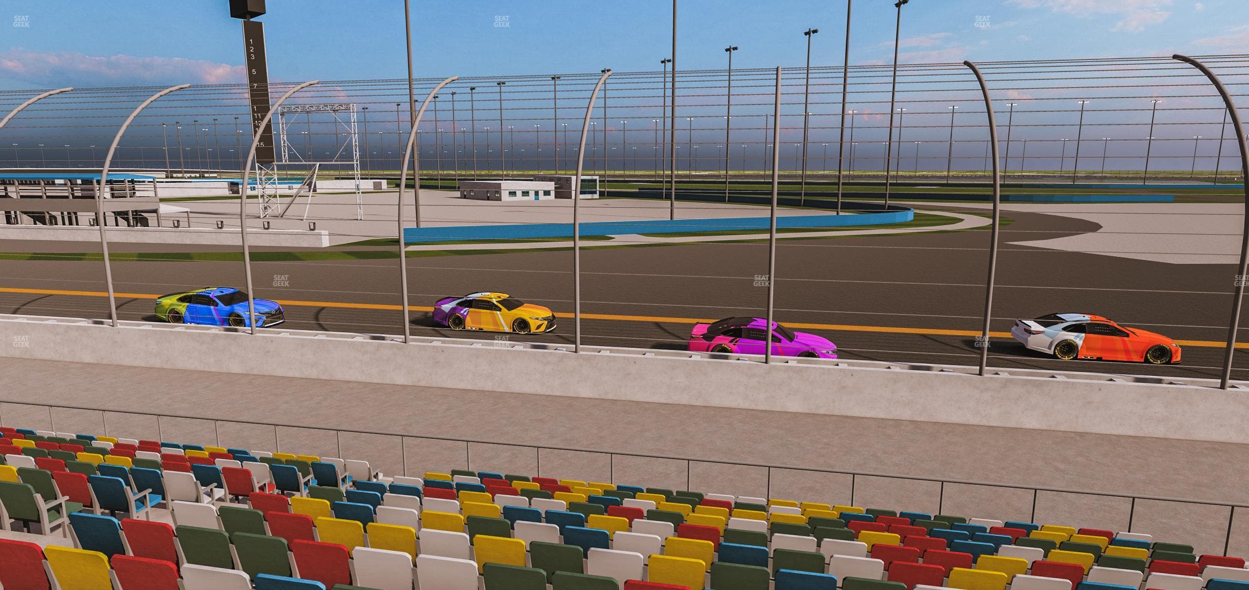 Daytona International Speedway - Section Front 173 Seat View