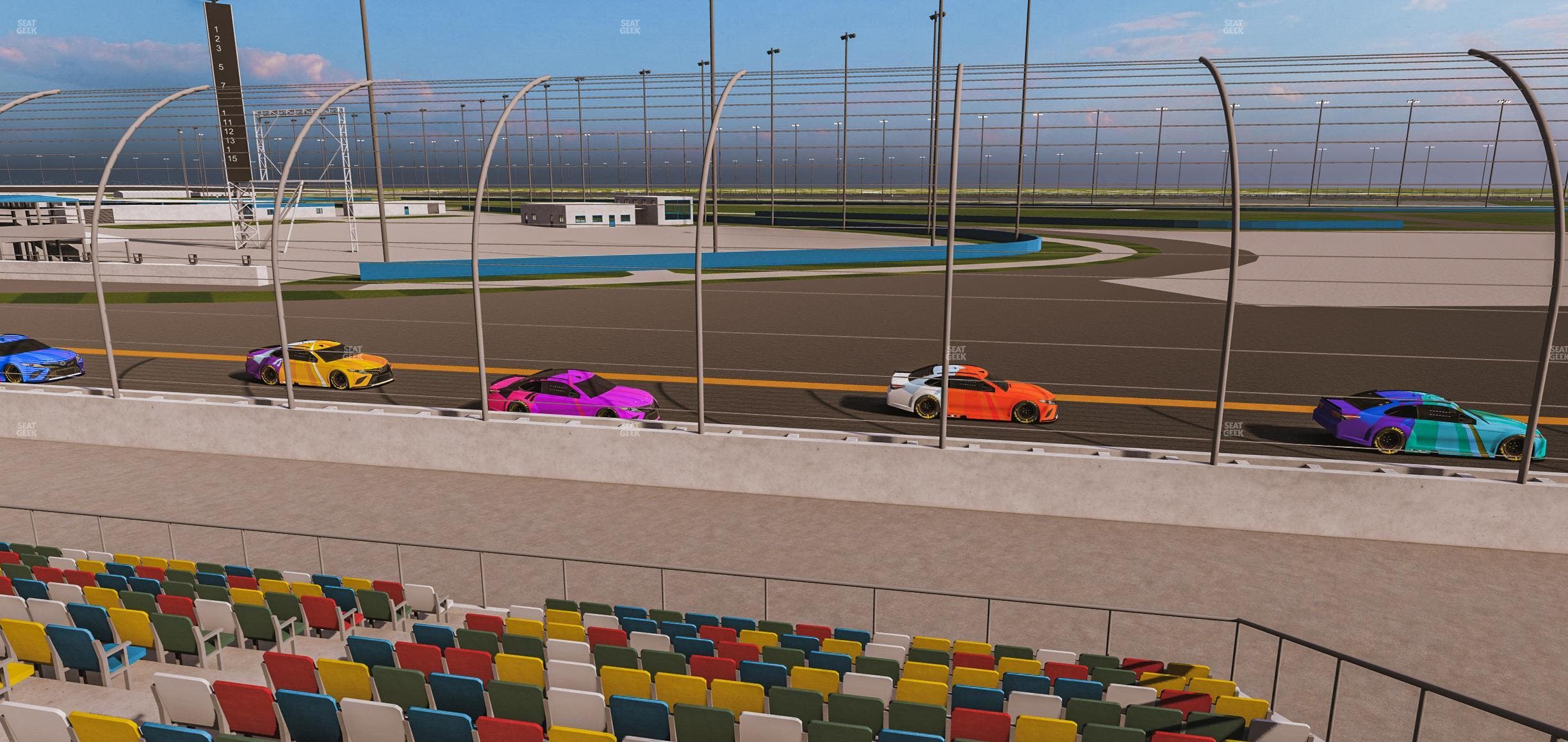 Daytona International Speedway - Section Front 174 Seat View