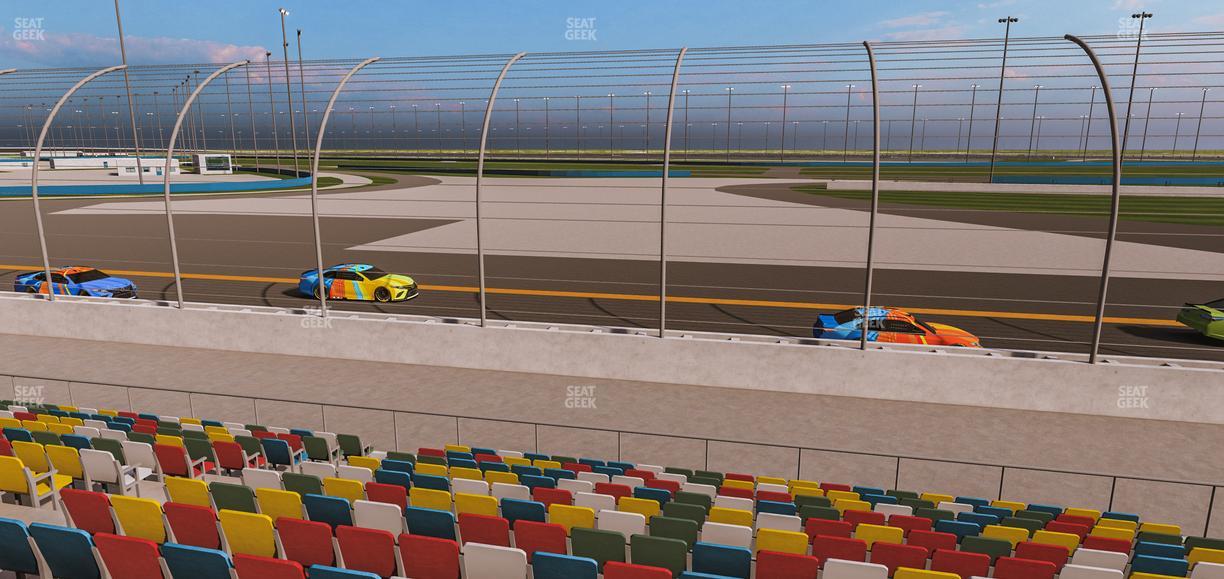 Daytona International Speedway - Section Front 182 Seat View