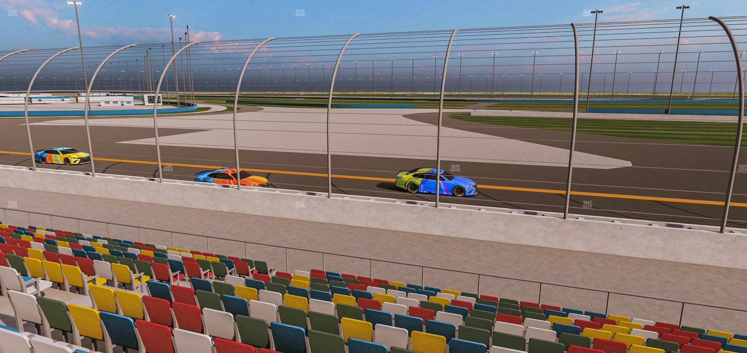 Daytona International Speedway - Section Front 184 Seat View