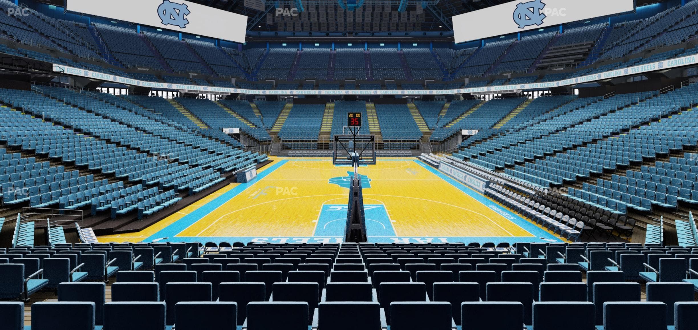 Dean Smith Center - Section 100 Seat View