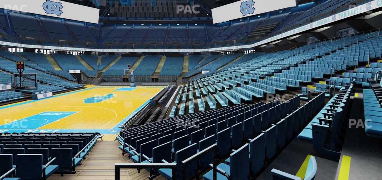 Dean Smith Center - Section 102 Seat View