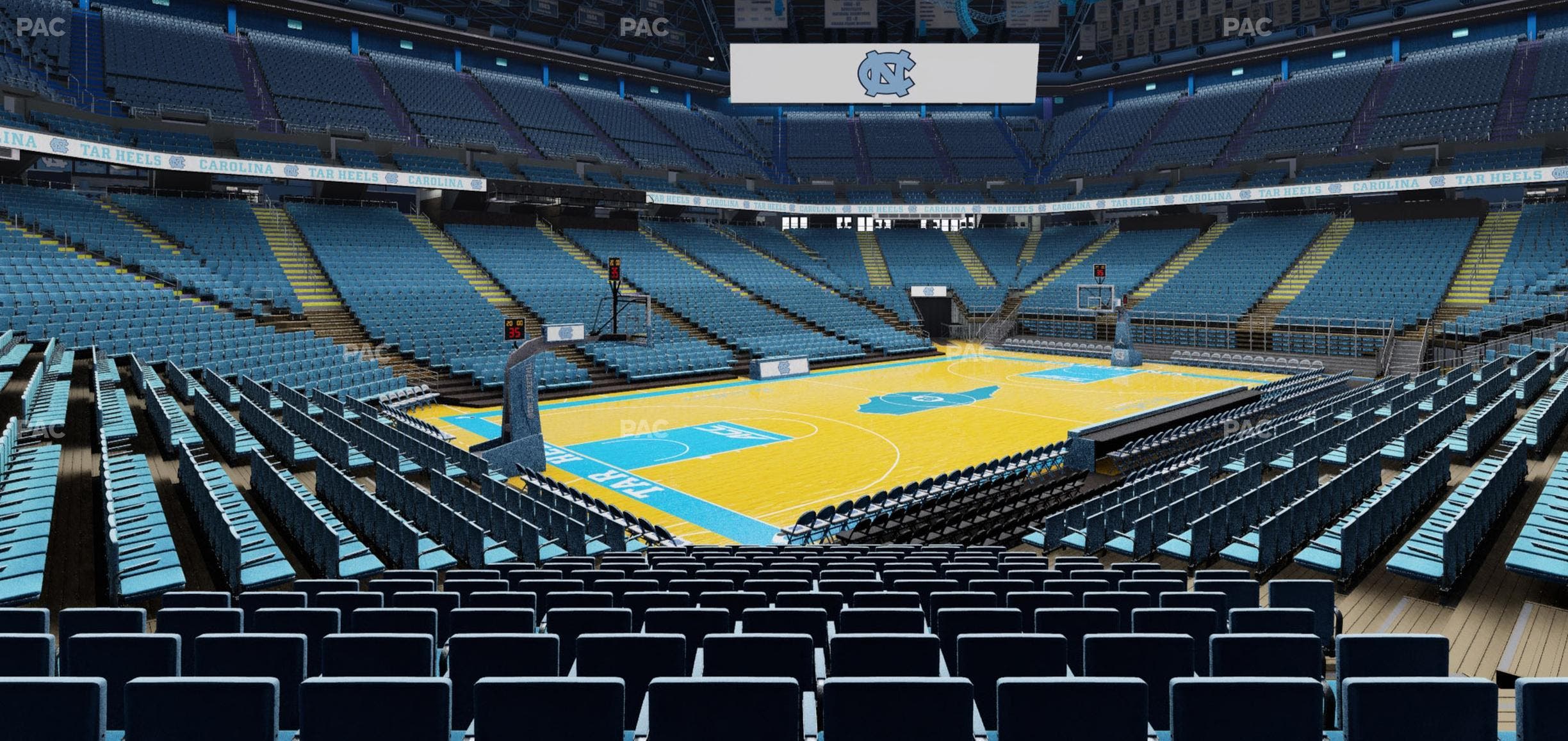 Dean Smith Center - Section 104 Seat View
