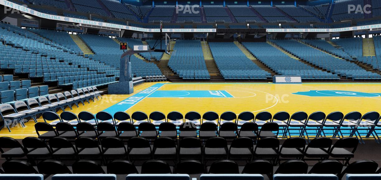 Dean Smith Center - Section 107 Seat View
