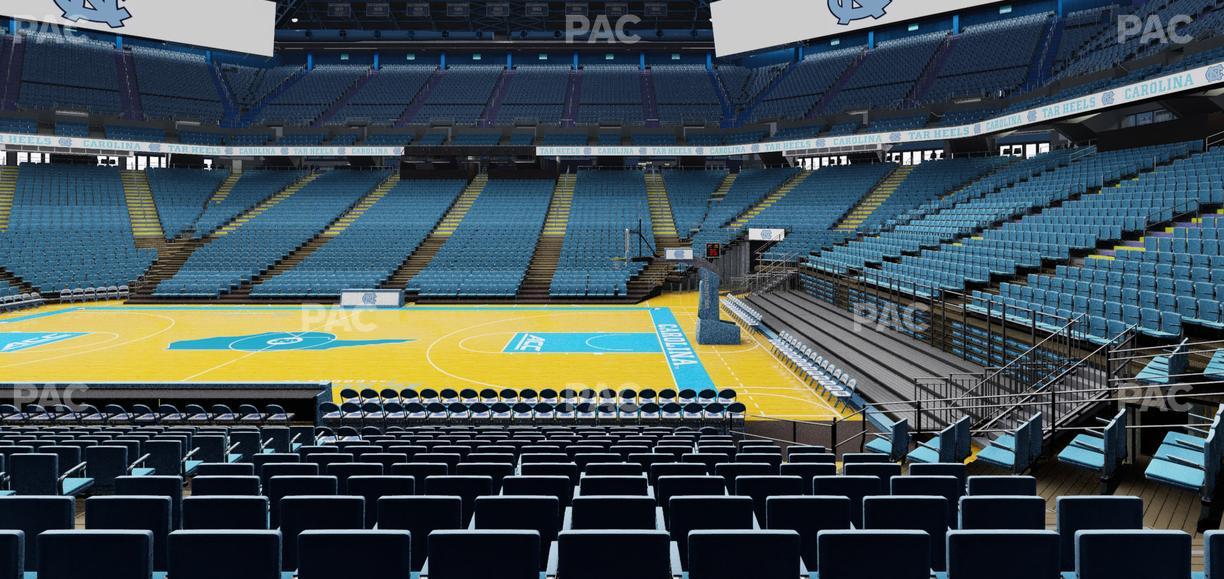 Dean Smith Center - Section 110 Seat View