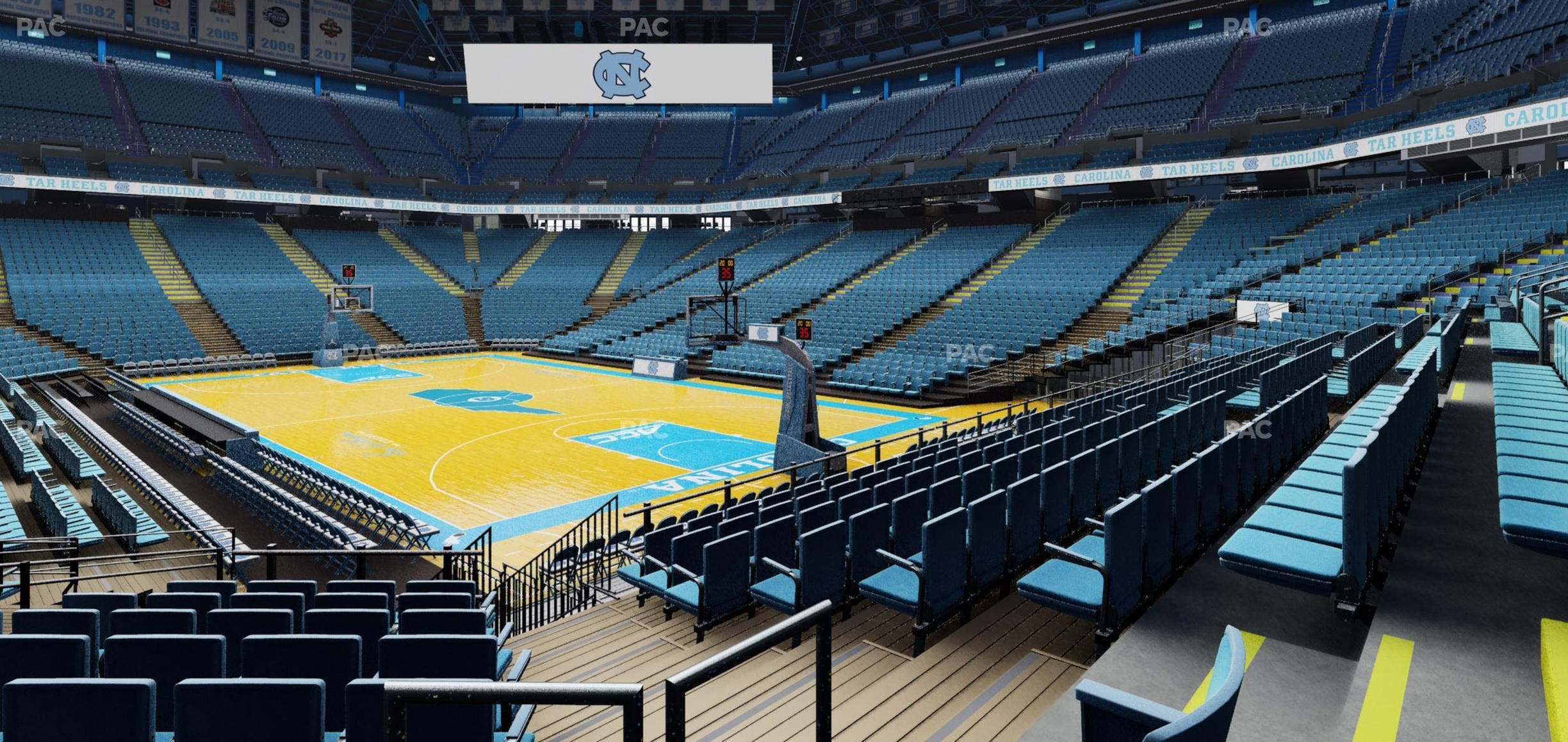 Dean Smith Center - Section 114 Seat View