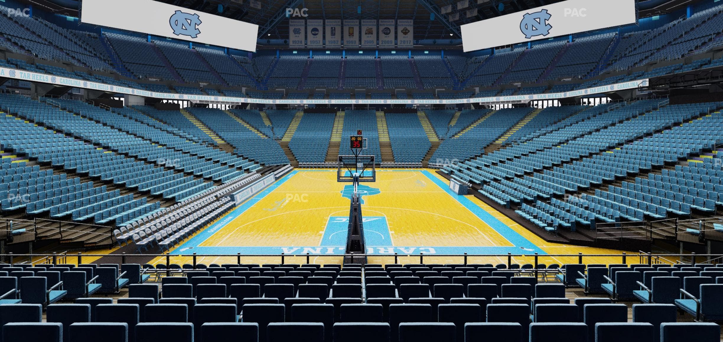 Dean Smith Center - Section 117 Seat View