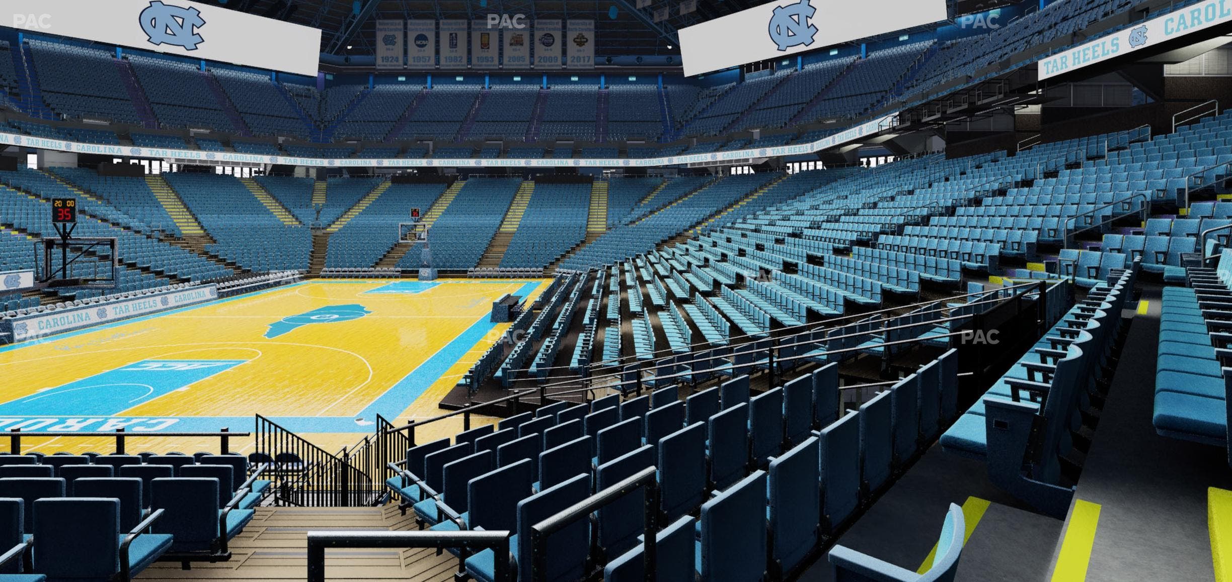 Dean Smith Center - Section 119 Seat View