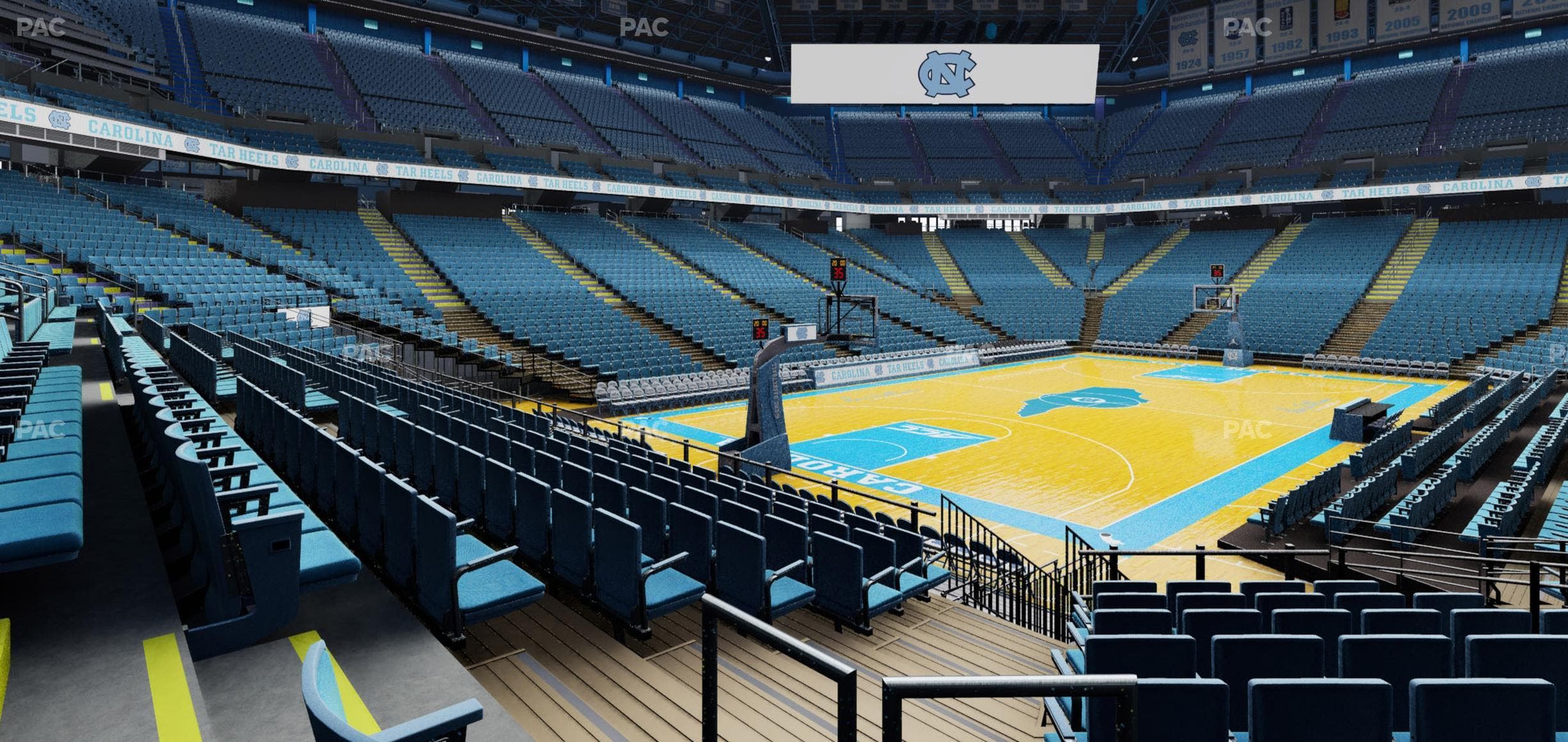 Dean Smith Center - Section 120 Seat View