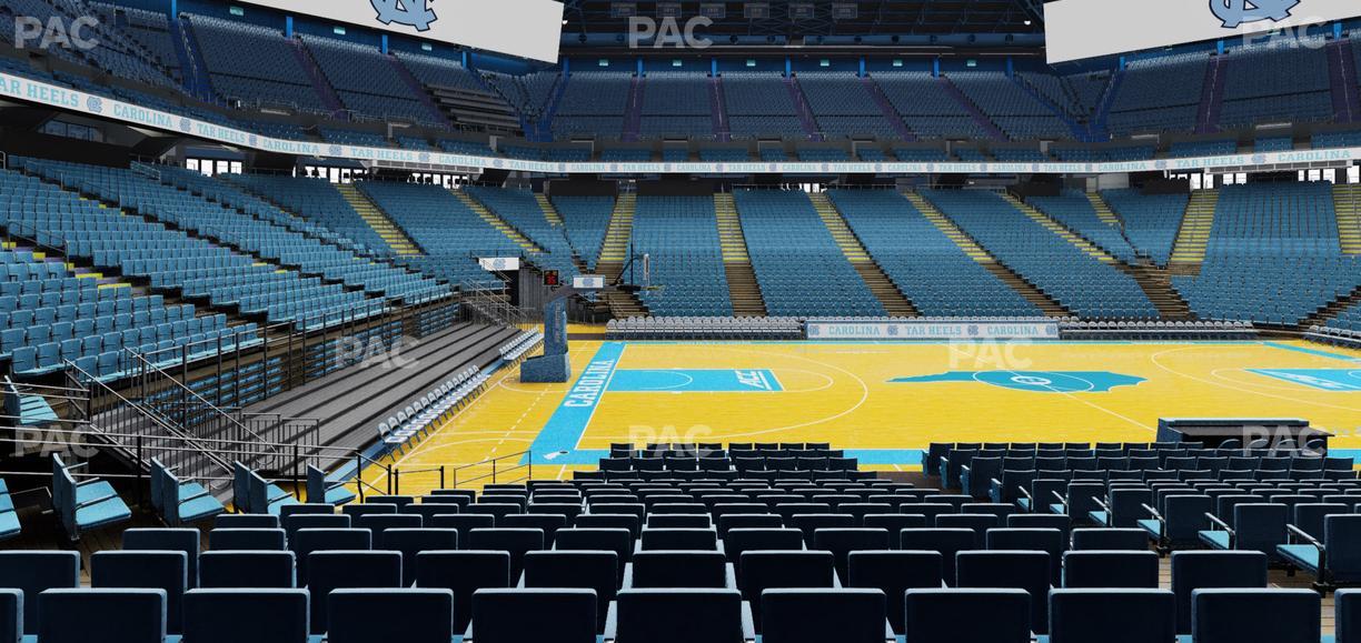 Dean Smith Center - Section 124 Seat View