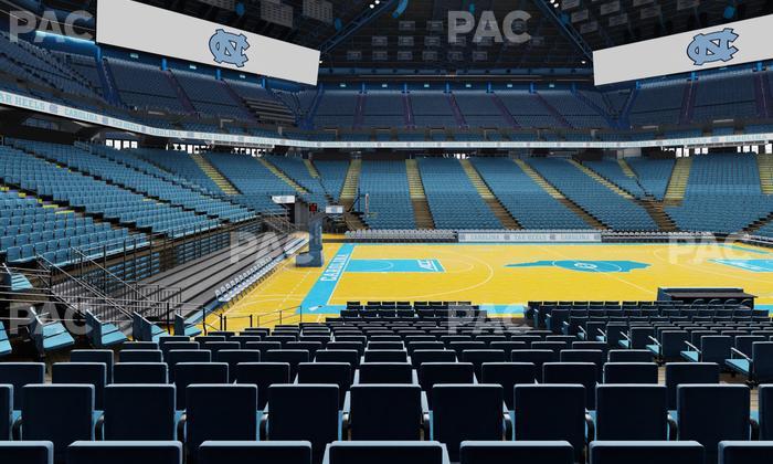 Dean Smith Center - Section 124 Seat View