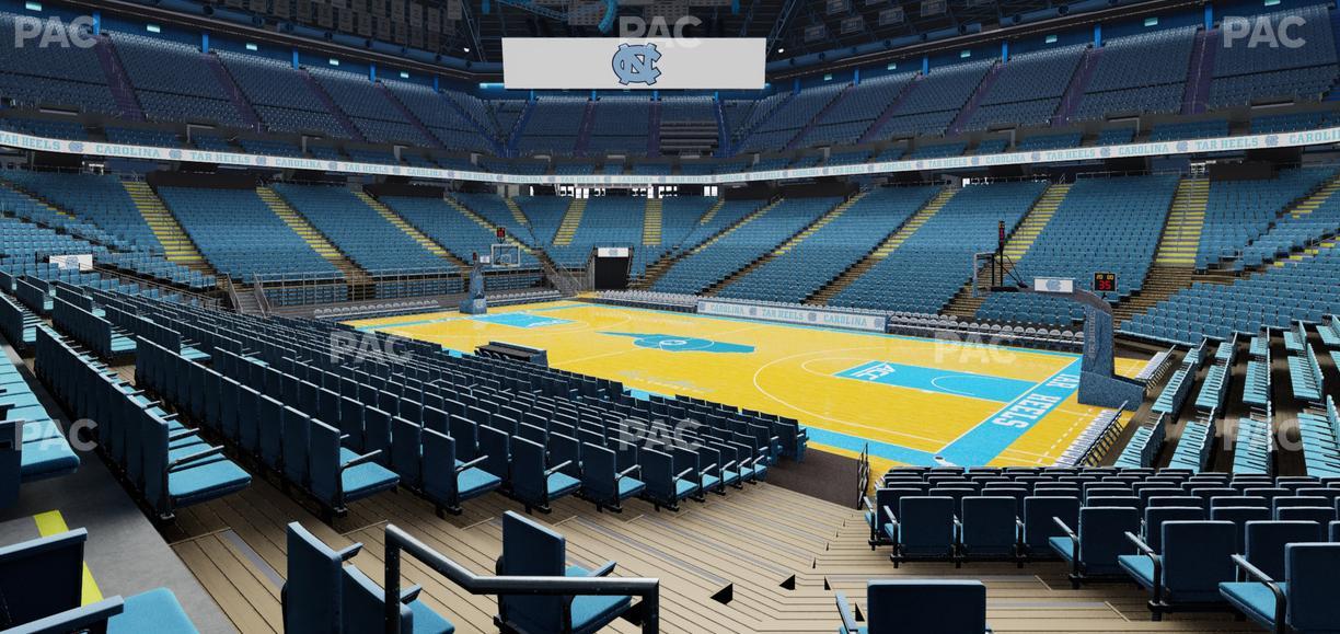 Dean Smith Center - Section 129 Seat View
