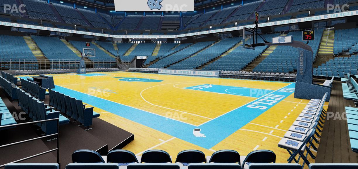 Dean Smith Center - Section 130 Seat View