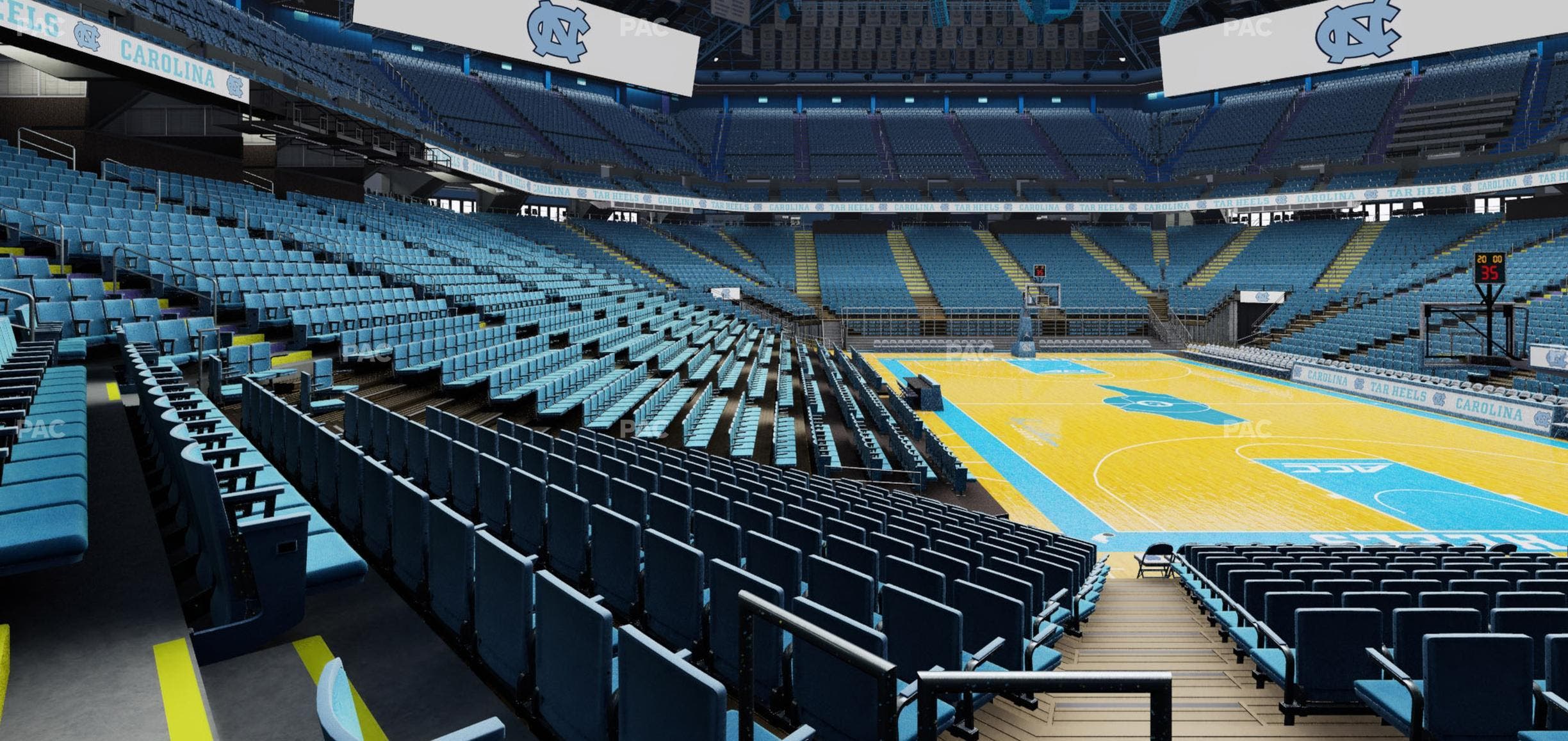 Dean Smith Center - Section 132 Seat View