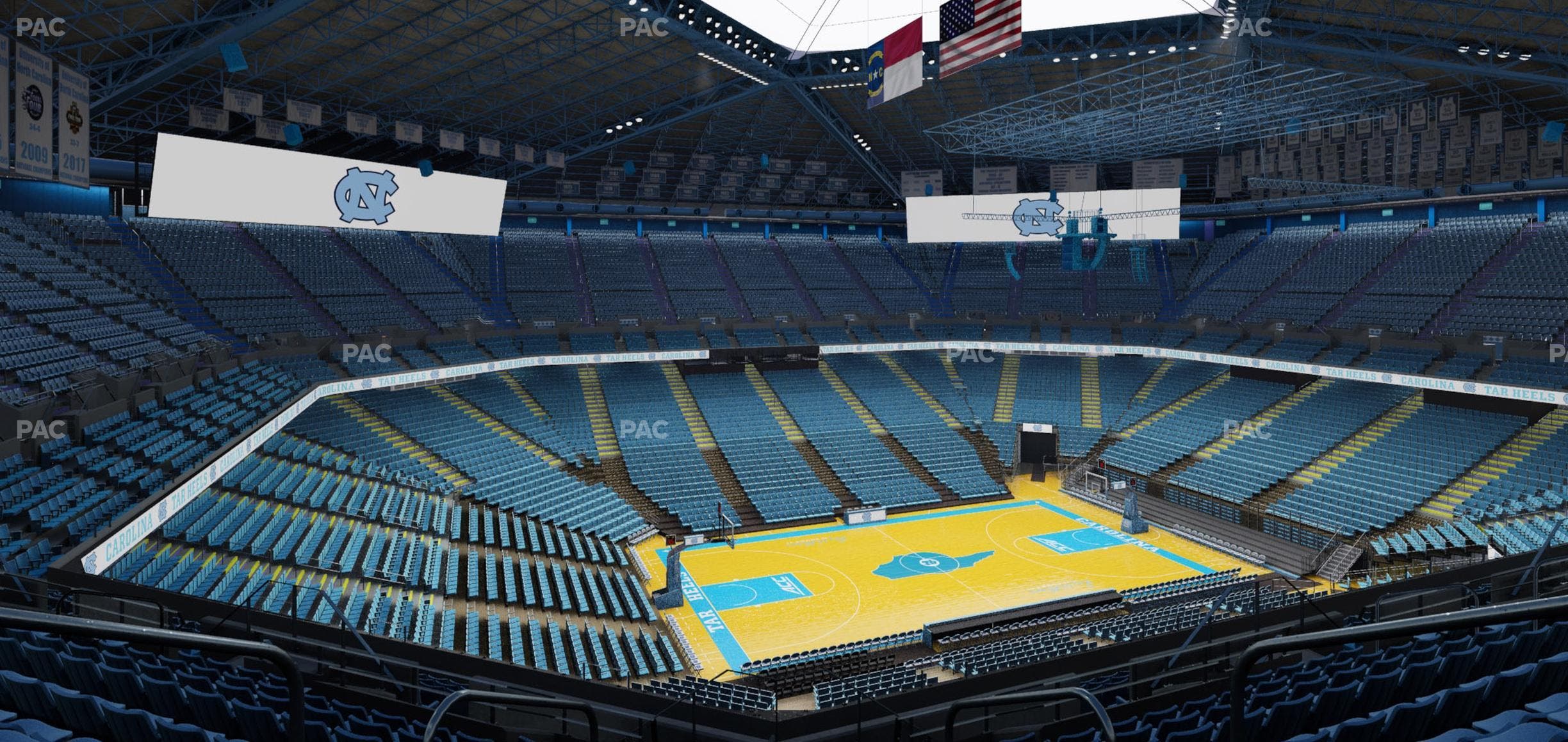 Dean Smith Center - Section 205 A Seat View