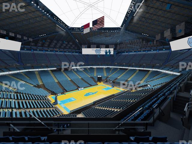 Dean Smith Center - Section 205 Seat View