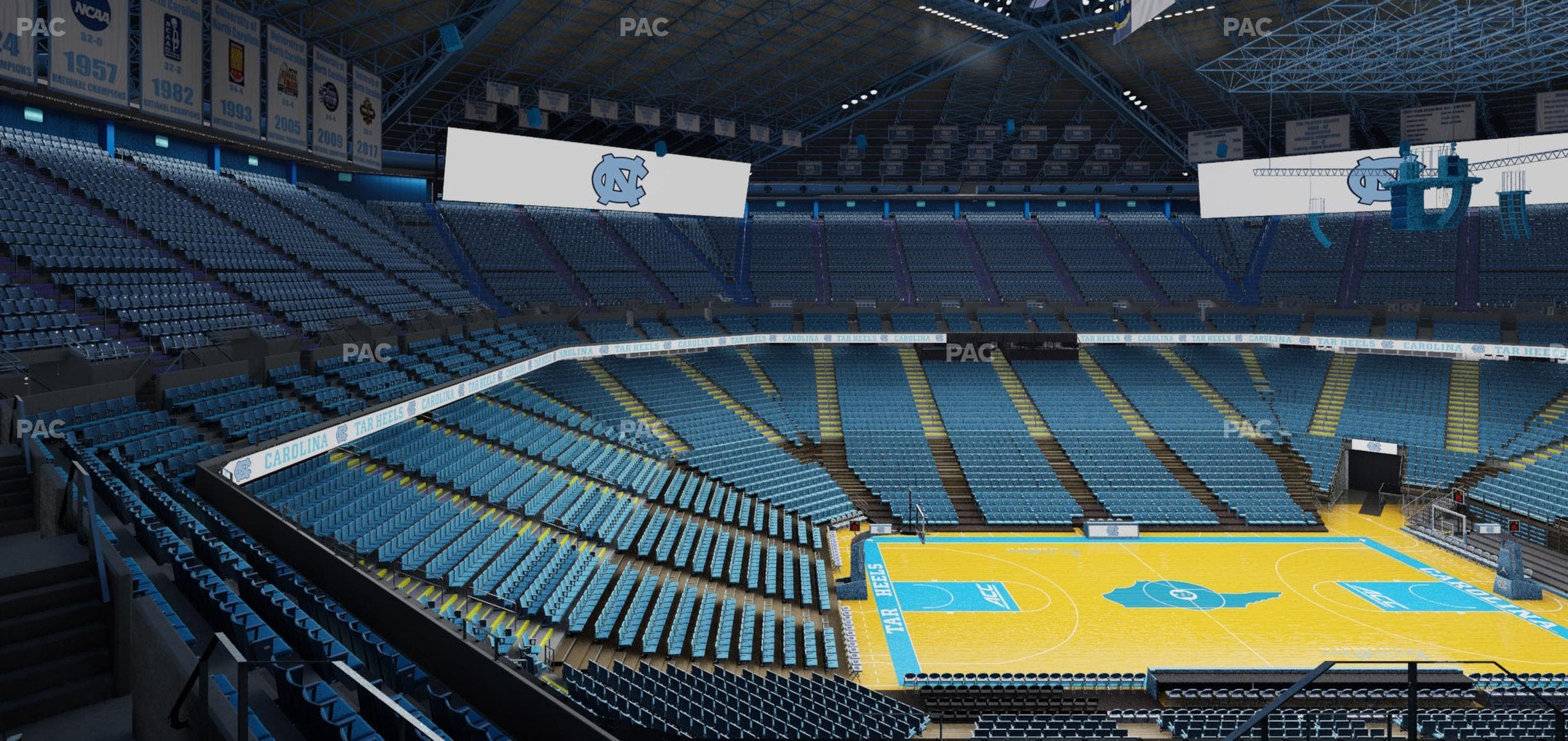 Dean Smith Center - Section 206 Seat View