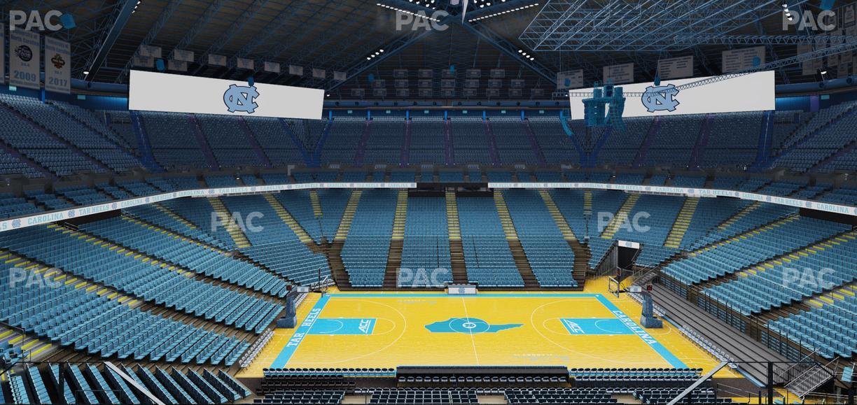 Dean Smith Center - Section 208 Seat View
