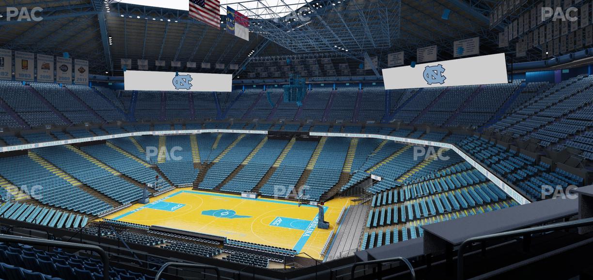 Dean Smith Center - Section 211 A Seat View